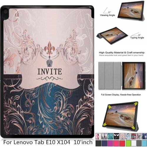 NEWCOOL Slim Magnetic Folding cover Case For Lenovo Tab E10 TB-X104F TB X104F PU Leather Stand Cover For Lenovo Tab E10 case