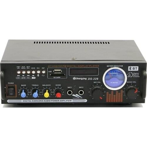 Bluetooth Power Amplifier HiFi Stereo Audio Class D Amp Bass Treble for Speakers,2 or 4 Channel Stage Power Amplifier