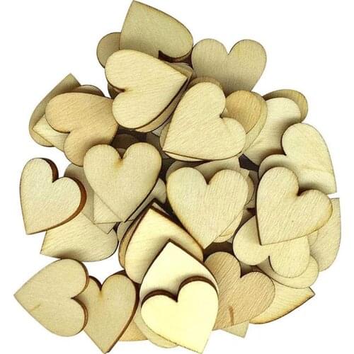 Practical Peach Heart Wooden Patches For Clothing Luggage Bags Craft DIY Handcraft Decoration Accessories 10MM/20MM/30MM