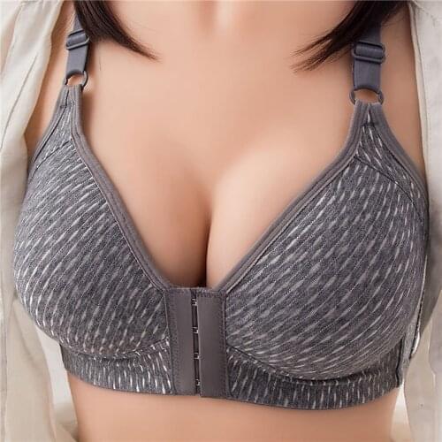Women Bras Front Buckle Thin Sexy Lingeries Women Bras Plus Size Breathable Vest Front Fastener 2021 New Fashion Womens Underwe