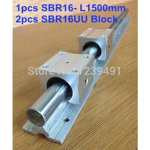 1pcs SBR16 L1500mm linear guide + 2pcs SBR16UU block cnc router