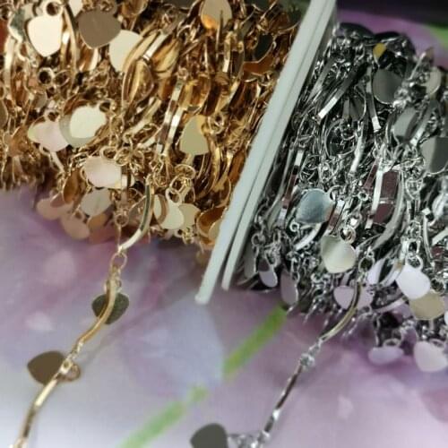 1Yard/Lot Copper Heart Star Chain tassel Creative Handmade DIY Earring Accessories Necklace Bracelet Ear Jewelry Material