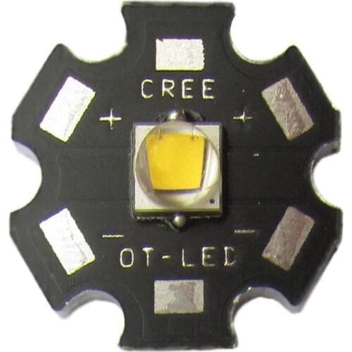 10pcs/lot Original 10W CREE XML L2 brighter than T6 Warm White 3500k LED Flashlight With 20mm Star Base