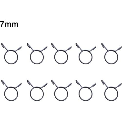 Bike Petrol Pipe Mini Motorcycle Fast Installation Spring Wire Fuel Line Clamps Accessories Hose Clips 5mm 10pcs
