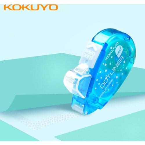 2pcs Japanese Kokuyo Dot Glue D100 Mini Dot Dispensing Student Financial Double-Sided Adhesive Tape 6mm * 6 M