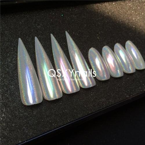 50g Holographic Aurora Powder Neon Mermaid Unicorn Pigment Chrome Mirror Glitter Rubbing for Gel Nail Polish Nail Art Decoration