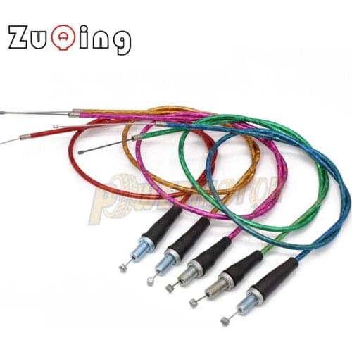 990mm Motorcycle Red Green Blue Gas Throttle Cable For Pit Dirt Bike Motocross SSR Thumpstar XR50 CRF50 CRF70 Atomik Baja Lifan