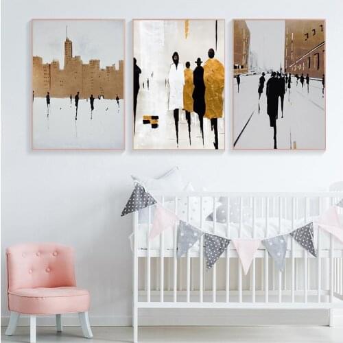 Abstract British s Prints Modern Canvas Art Ins Wall Art Pictures for Living Room Home Decor Nordic Black White Painting