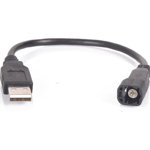 Car Radio USB Interface PlugTransfer Cable for VW RCD510 RCD300 CD 4 Pin Changer Port to Standard USB Port Socket for Skoda
