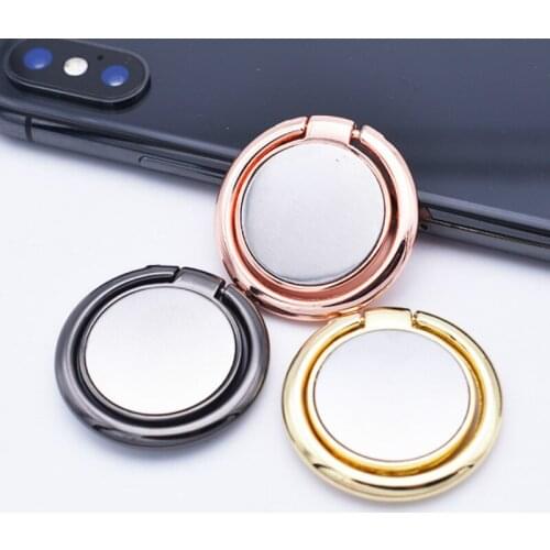 Car Ring Bracket Metal Magnetic Ring Buckle 360 Degree Rotating Table Bracket Mobile Phone Cell Phone Ring Holders Stands