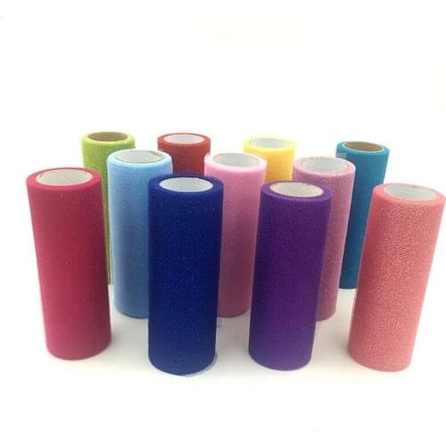 Glitter Tulle Rolls 10Yards 15cm Glitter Sequin Tulle Mesh Baby Shower Tutu Skirt Organza Table Runner Wedding Party Decoration