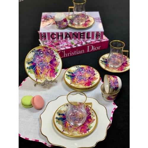 Asaf Tea Cup Set 12 Pieces India