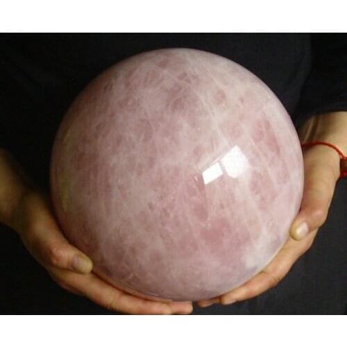 Ddh001101 HUGE NATURAL ROSE QUARTZ CRYSTAL SPHERE BALL HEALING