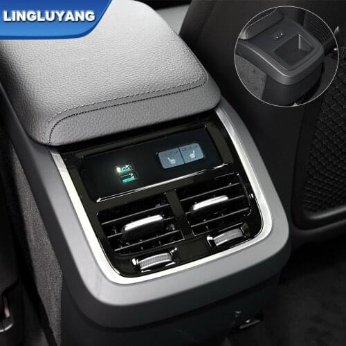 For Volvo xc60 xc90 s60 v60 v90 rear seat heating USB charging modified car accessories decoration (not ventilated)