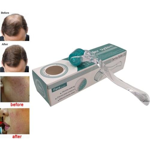 DRS 192 Real Needle Micro Needles Derma Roller Microneedle Hair Regrowth Beard Growth Anti Hair Loss Treatment Thinning Receding
