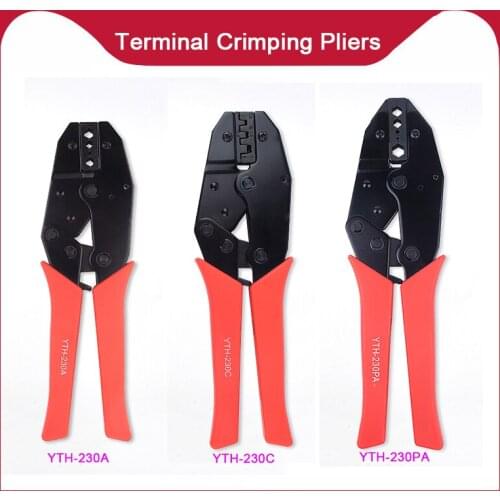 Mini Electrical Tool Tubular Terminal Crimping Pliers With AWG 20-18 16-14 12-10 And Multiple Type Cable High Precision Clamp