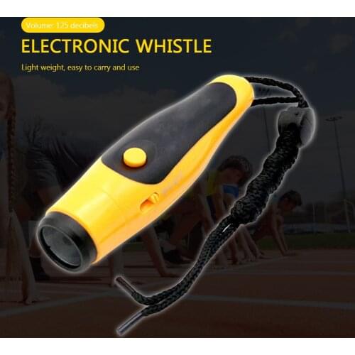 Referee Electronic Whistle 125dB w/ Lanyard Multifunction Outdoor Whistle Training Tool High Decibel Safety Exercise Accessories