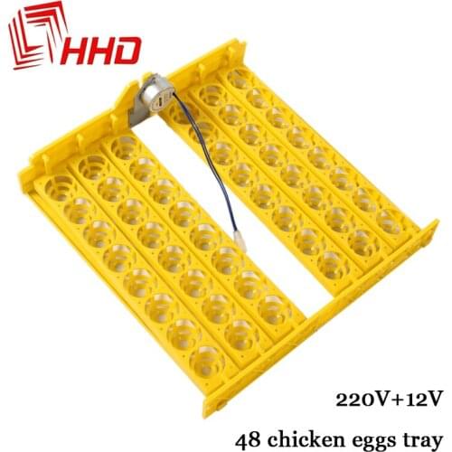 Capacity 48 Incubator Tray Accessory with Motor Turning Egg Storage Rack Duck Chicken Farming Equipment 12V 220V for YZ8-48