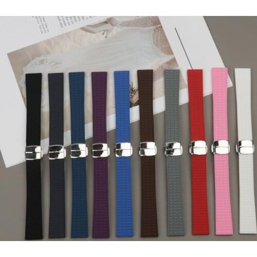 Brand quality watchband Rubber silicone Watch band 18mm,19mm for Patek strap for Philippe belt Ladies Aquanaut 5067A 491PTK