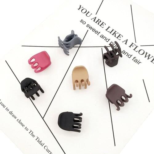Korea Style Acrylic Solid Color Hair Claw Simple Temperament Hair Clip Crab Hairpin Small Grab Clip Women Hair Accessories