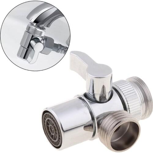 Bathroom Kitchen Brass Sink Valve Diverter Faucet Splitter to Hose Adapter M22 X M24 85DA
