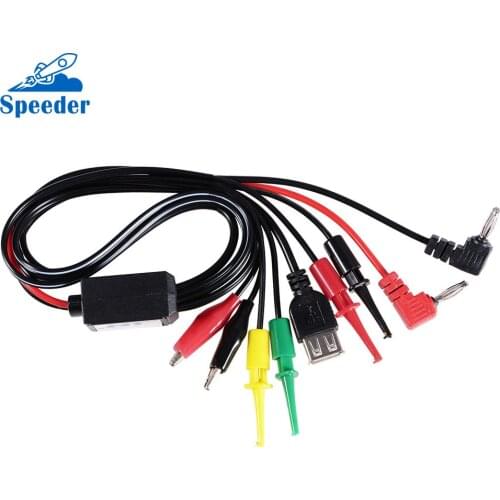 Mobile Phone Repair Tools Power Data Cable for iPhone for Samsung DC Power Supply Phone Current Test Cable with USB Output