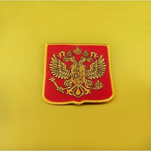 Russia emblem patch double eagle embroidered badge Soviet jewelry patriot gift men patches clothing accessories
