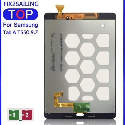 New LCD Display with Touch Screen Digitizer Sensors Full Assembly Panel For Samsung GALAXY Tab A 9.7 SM-T550 T550 T551 T555