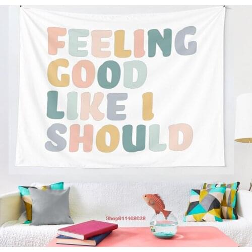 Feeling Good Like I Should tapestry witchcraft tapestry Bohemian decoration home decoration Hippie