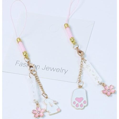 Cute Rabbit Smart Phone Strap Lanyards for iPhone/Samsung/Xiaomi/Huawei Mobile Phone Strap Keys Hang Rope Phone Charm Decor