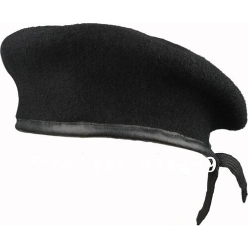 US ARMY MILITARY SPECIAL FORCES WOOL BERET BLACK L