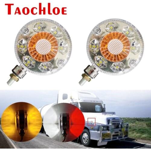 2Pcs 24V LED Lights For Scania For Volvo For DAF For Man Heavy Truck Trailer Cab Lamp Forklift Turn Signal Clearance Lights IP65