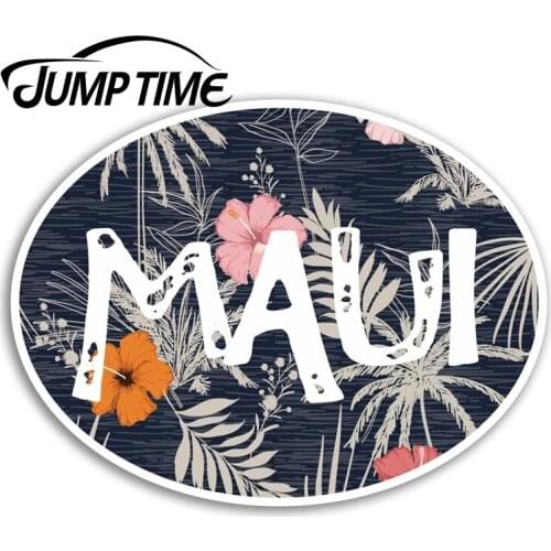 Jump Time for Tropical Maui Vinyl Stickers Fun Travel Sticker Laptop Luggage Truck Window Bumper Decal Waterproof Accessories