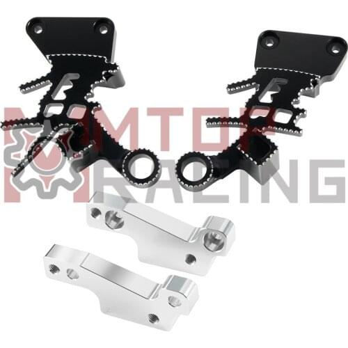 Rear Foot Peg Mount Bracket Footrest Pedals Set For Suzuki GSX1300R Hayabusa 2008-2020 2009 2010 2011 12 13 14 15 16 17 18 2019