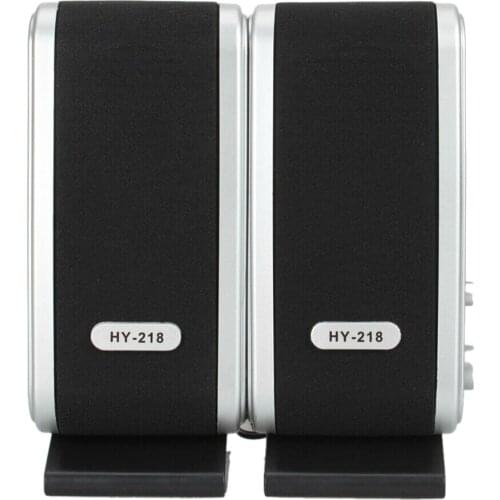 1 Pair USB 3.5mm Earphone Jack Mini Speakers Portable for Computer Laptop Desktop PC JR Deals