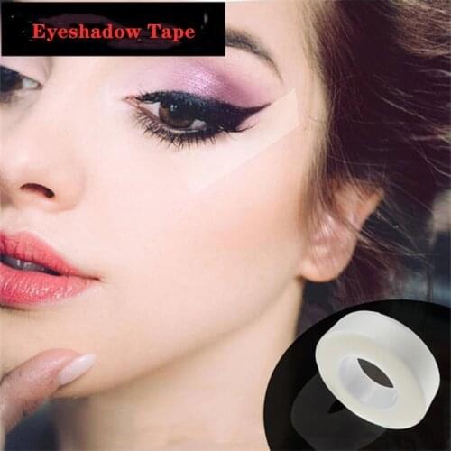 1Roll New Eyeshadow Tape Natural Eyeliner Tape Makeup Tape Makeup Eye Shadow Stickers Eyelash Extention Under Eyelash Paper Tape