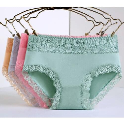 1PC Extra Large Pure Cotton Womens Underwear Abdominal Hip Lifting High Waist