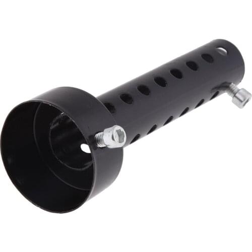 2 Pack 48mm 1.9inch Universal Motorcycle Exhaust End Silencer Straight DB Killer Noise Reducer -Black