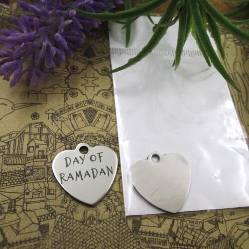 20pcs--"day of ramadan"stainless steel charms more style for choosing DIY pendants for necklace