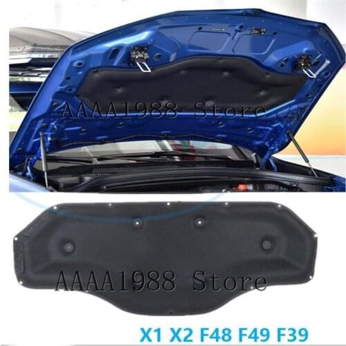 2006-2021 for BMW X1 X2 F48 F49 F39 Car Heat Sound Insulation Cotton Front Hood Engine Firewall Mat Pad Cover Noise Deadener