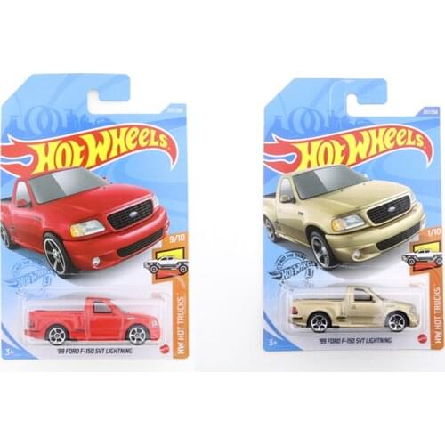 2021-237 Hot Wheels 99 FORD F-150 SVT LIGHTNING Mini Alloy Coupe 1/64 Metal Diecast Model Car Kids Toys Gift