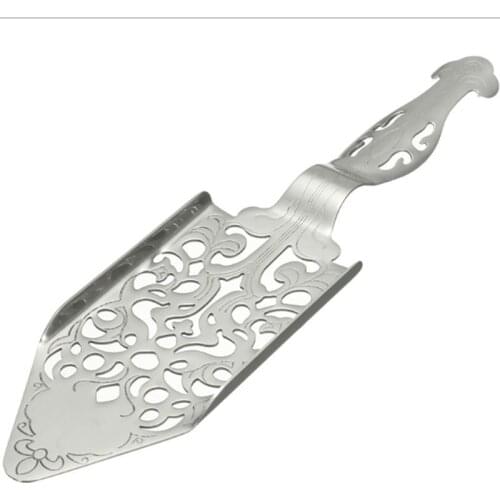 304 Stainless Steel Absinthe Spoon Cocktail Bar Utensils Wormwood Bitter Scoop Absinthe Glass Cup Drink Ware Spoons Filter Spoon