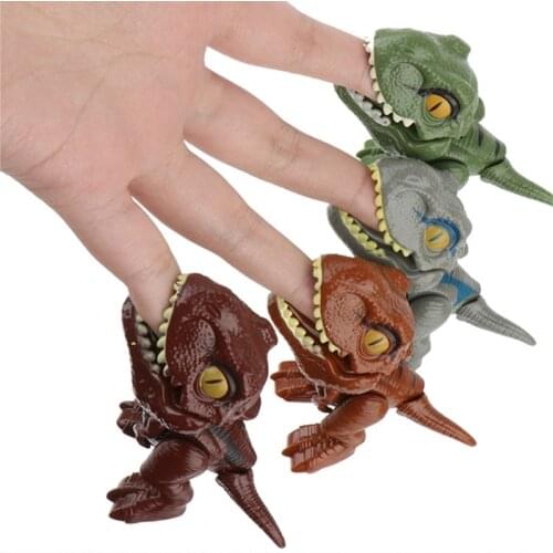 4 Pcs Various Plastic Dinosaur Doll Figures Cute Simulation Tyrannosaurus Egg Toy Simulate Dinosaur Shape Joint Movable Toy