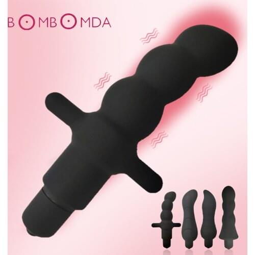 Anal Vibrator For Men Masturbator Anal Sex Toys 10 Speed Vibration Bullet Adult Sex Products Silicone Vibrating Dildo Butt Plugs
