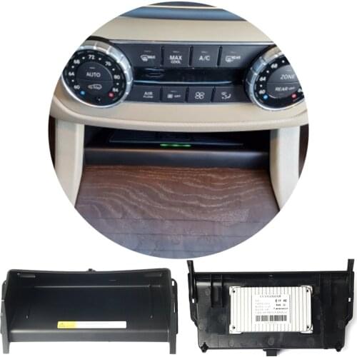 For Mercedes Benz GLE Coupe W166 C292 GLS X166 GL ML 15W car QI wireless charging phone charger fast charging case for iPhone