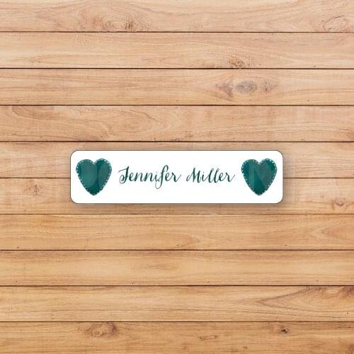 FREE SHIPPING 40x10mm 234 pcs Personalized Name Stickers Customized cartoon pattern Water Proof School Label Tag