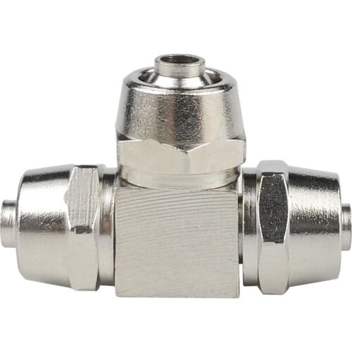 Quick Twisting Joint PEG Reduing Pneumatic Fitting 4-16mm Fit Hose Connector Pneumatic Fitting T Type Nickel Plated Brass