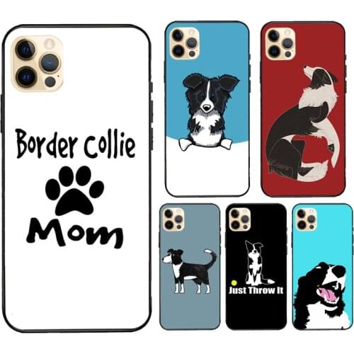 Border Collie Dog Case For iPhone 7 8 Plus 6S X XR XS Max SE 2020 Fundas For iPhone 11 12 Pro Max mini
