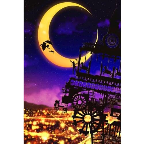 Super moon The wooden puzzle 1000 pieces ersion jigsaw puzzle white card adult childrens educational toys