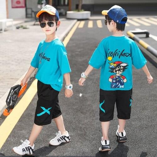 Kids Clothes Boys Summer Children Clothing Two-Piece New Fashion Korean Boutique Kids Clothing